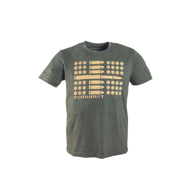 Nordhunt Ammo Flag T-Shirt Olive