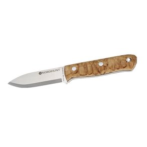 Nordhunt Jagtkniv Med Ildstl og Lderskede 10cm