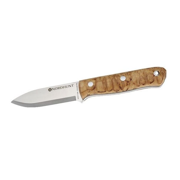 Nordhunt Jagtkniv Med Ildstl og Lderskede 10cm