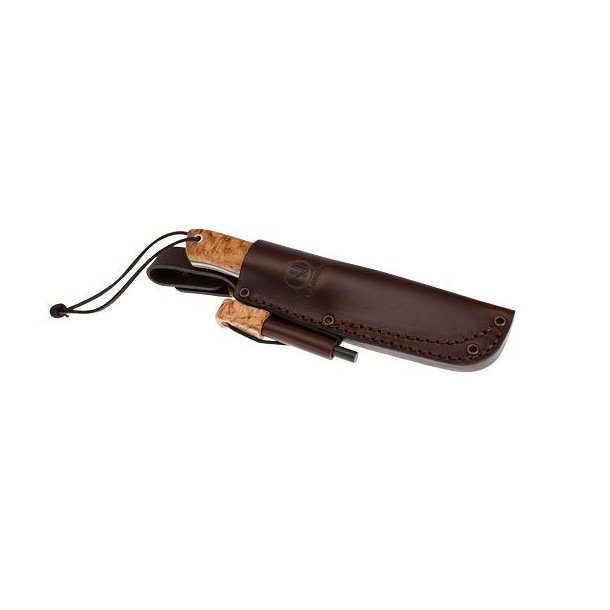 Nordhunt Jagtkniv Med Ildstl og Lderskede 10cm