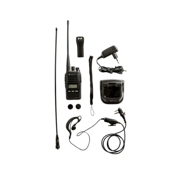 Nordhunt Jagtradio S�t Sort Incl �resnegl og Skovantenne
