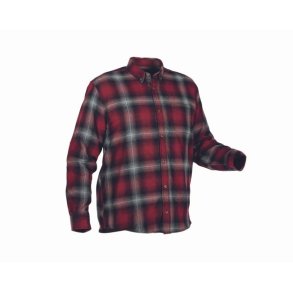 Nordhunt Saito Flannel Shirt Wine / Grey