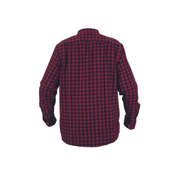 Nordhunt Sermen Flannel Skjorte Bordeaux/Navy