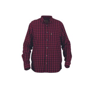 Nordhunt Sermen Flannel Skjorte Bordeaux/Navy