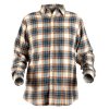 Nordhunt Wyoming Flannel Skjorte Offwhite / Blue