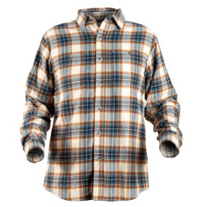 Nordhunt Wyoming Flannel Skjorte Offwhite / Blue