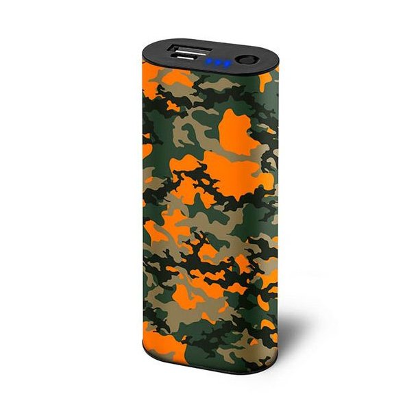 Nordic Heat Hndvarmer m/Indbygget Powerbank 5000mAh - Orange Camo