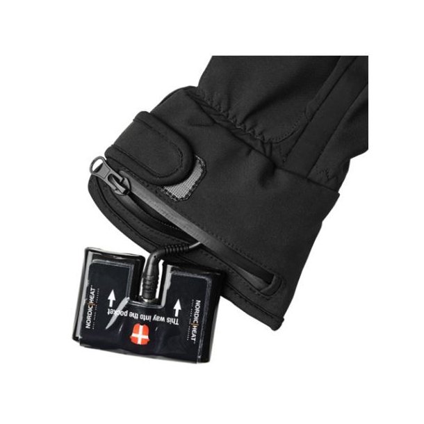 Nordic Heat Tynde Handsker Med Varme Sort
