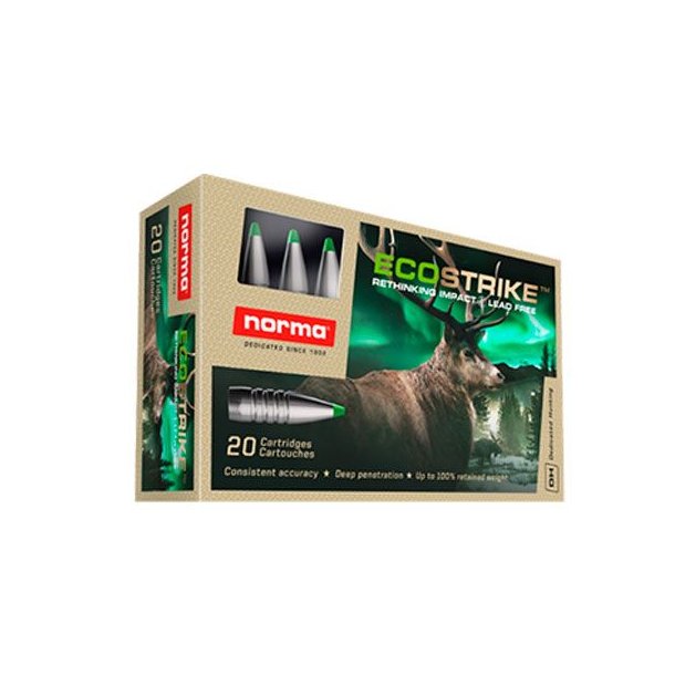 Norma Ecostrike 308Win 10,7g/165gr Riffelpatron Blyfri 20stk