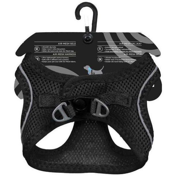 Ozami Air-Mesh Sele til Hund Sort