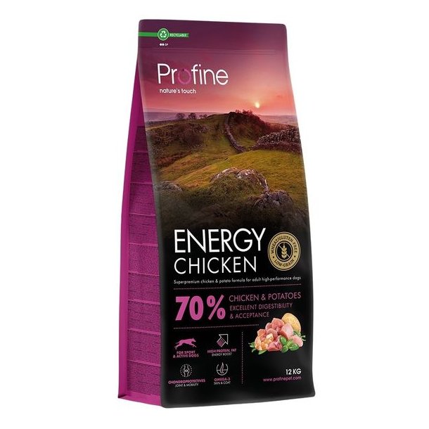 Profine Energy Chicken Hundefoder 12kg