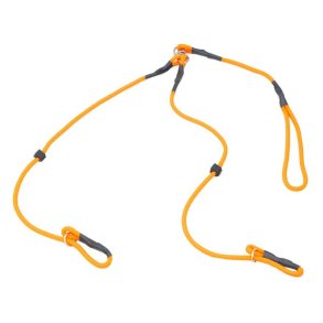 Retrieverline Dobbeltkobbel Orange 120 cm Med Swivel og Kovse