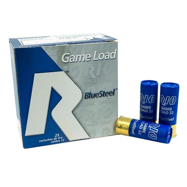 Rio Game Blue Steel 12/70 Str. 4/28gram 25 Stk. Haglpatron
