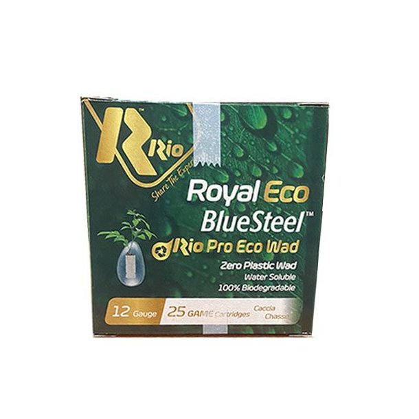 Rio Royal Eco Blue Steel 12/70 Str. 4/28gram 25 Stk. Haglpatron