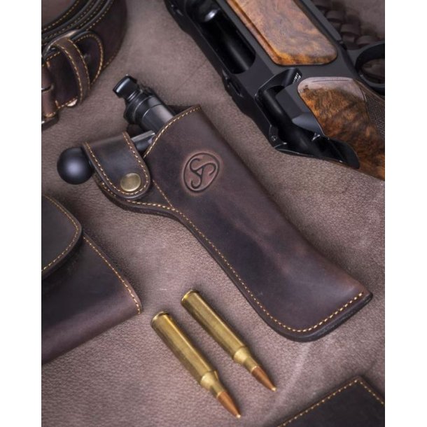 Sauer Lder Bundstykke Etui Brun