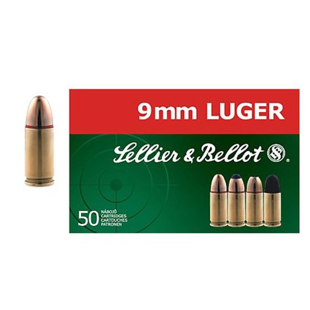 Sellier & B 9mm Luger FMJ Subsonic 9gr 50 Stk. Subsonic 50stk