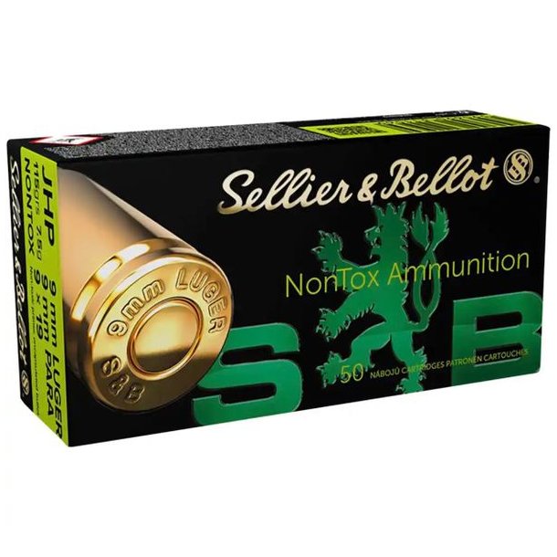 Sellier & B 9mm Luger JHP 7,5g/115gr Nontox 50stk