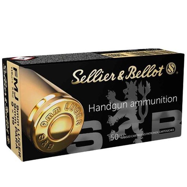 Sellier & Bellot 9mm Luger FMJ 7,5g/115g 50stk