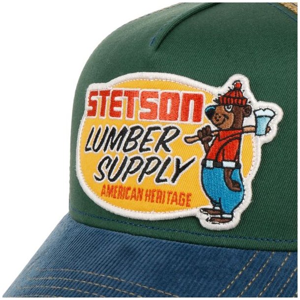 Stetson Lumber Supply Trucker Cap Denim/green