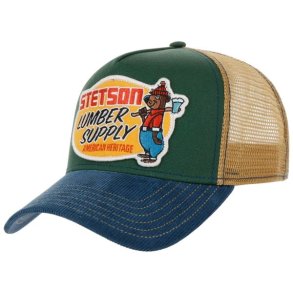 Stetson Lumber Supply Trucker Cap Denim/green
