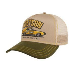 Stetson Muscle Car Heritage Trucker Cap Green/Beige