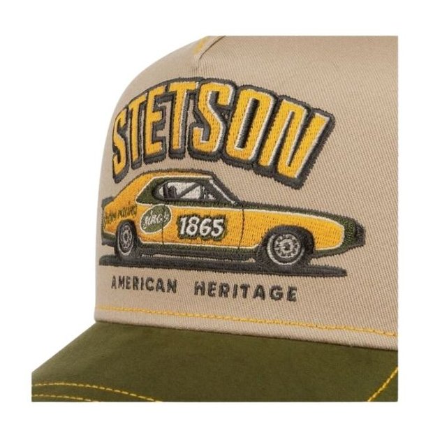 Stetson Muscle Car Heritage Trucker Cap Green/Beige