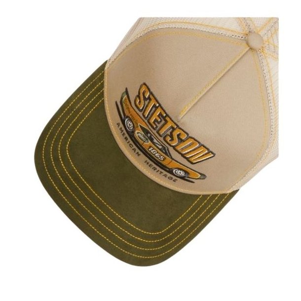 Stetson Muscle Car Heritage Trucker Cap Green/Beige