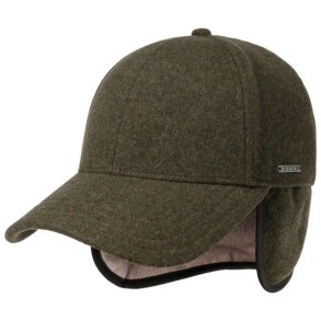 Stetson Vaby Ear Flaps Cap Wool/Cashmere Moss Green