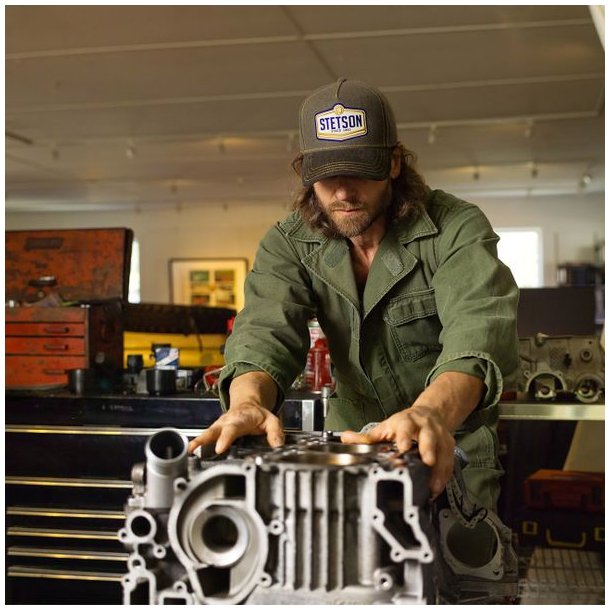 Stetson Wordmark Patch Cap Olive