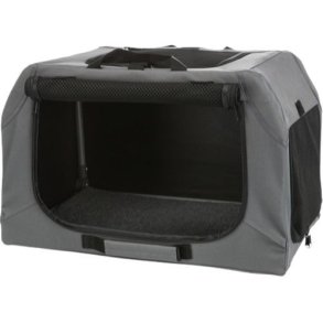 Trixie Easy Soft Transport Kennel L Grå L69 x B95 x H63cm