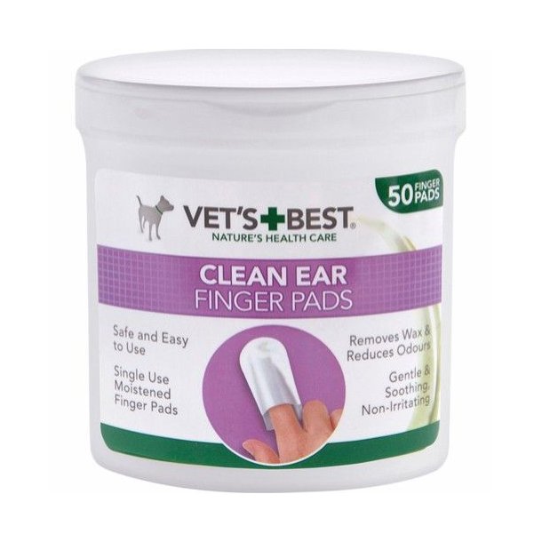 Vets Best Clean Ear Round Pads 50stk Til repleje