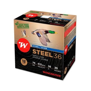 Winchester Steel HP 12/76 Str.3/36g 25 stk Haglpatron