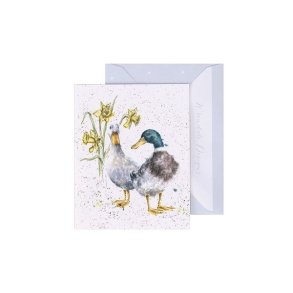 Wrendale Mini Telegram Med Kuvert Ducks And Daffs