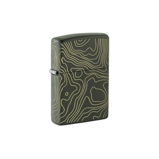 Zippo Green Matte Laser 360 Lighter