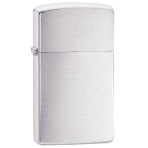 Zippo Slim Brushed Chrome Lighter