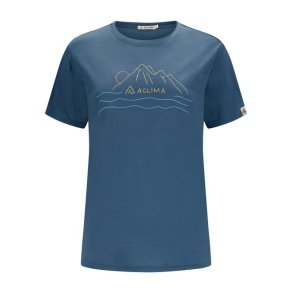 Aclima LightWool 140 Tee Sunset W Blue Fusion