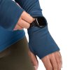 Aclima WarmWool Hoodsweater w/zip Blue Fusion/Midnight Navy