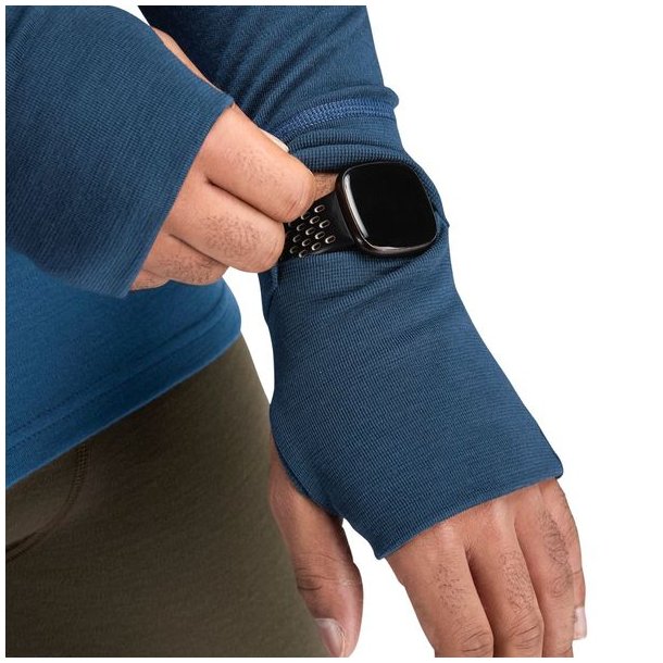 Aclima WarmWool Hoodsweater w/zip Blue Fusion/Midnight Navy