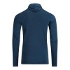 Aclima WarmWool Hoodsweater w/zip Blue Fusion/Midnight Navy