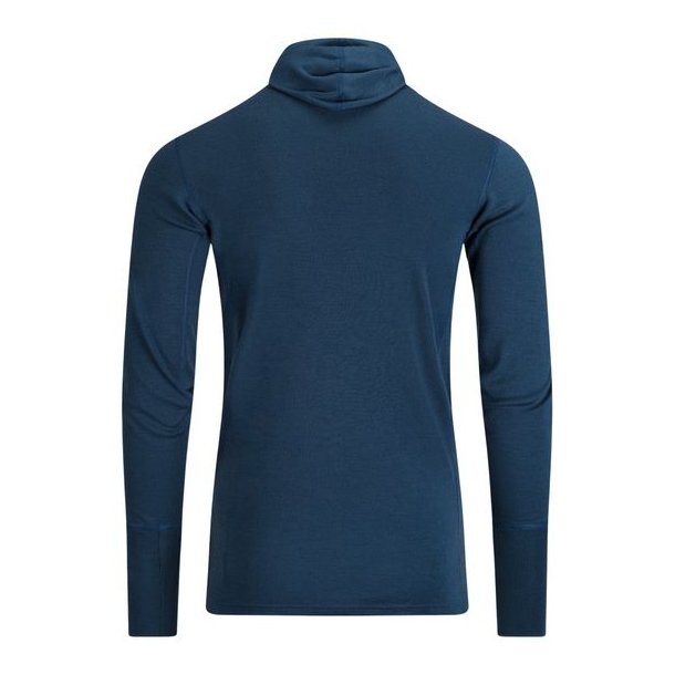 Aclima WarmWool Hoodsweater w/zip Blue Fusion/Midnight Navy