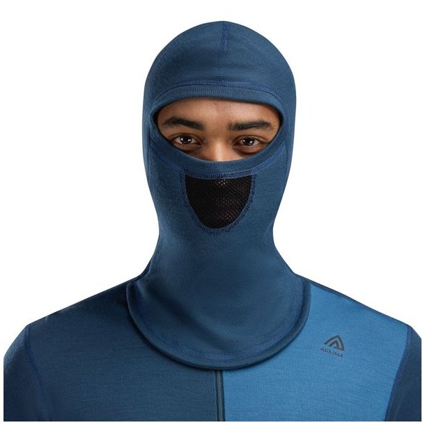 Aclima WarmWool Hoodsweater w/zip Blue Fusion/Midnight Navy