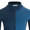 Aclima WarmWool Hoodsweater w/zip Blue Fusion/Midnight Navy