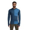 Aclima WarmWool Hoodsweater w/zip Blue Fusion/Midnight Navy