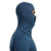 Aclima WarmWool Hoodsweater w/zip Blue Fusion/Midnight Navy