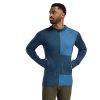 Aclima WarmWool Hoodsweater w/zip Blue Fusion/Midnight Navy