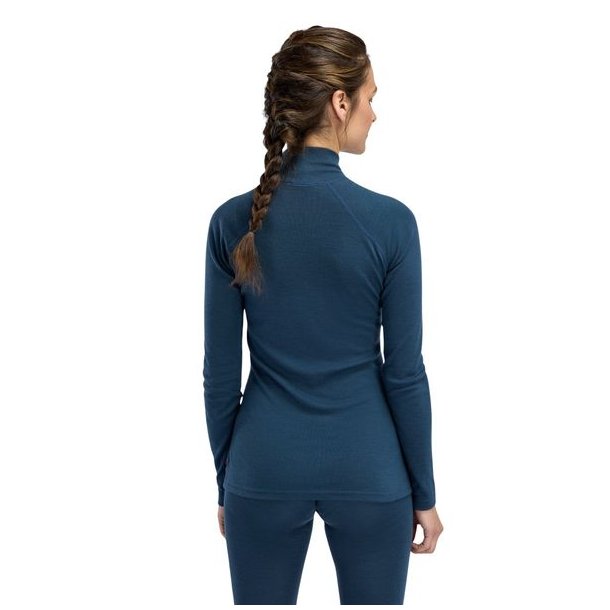 Aclima WarmWool Mockneck W Midnight Navy