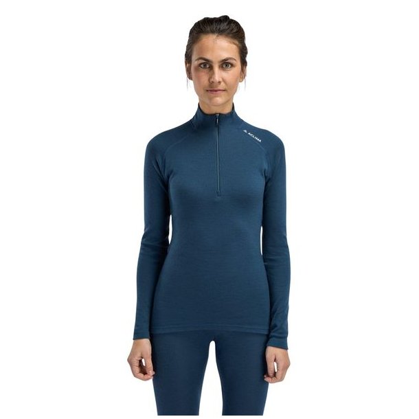 Aclima WarmWool Mockneck W Midnight Navy