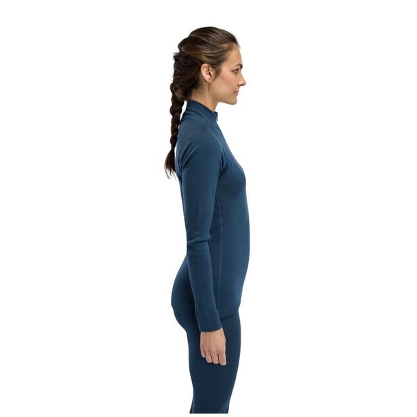 Aclima WarmWool Mockneck W Midnight Navy