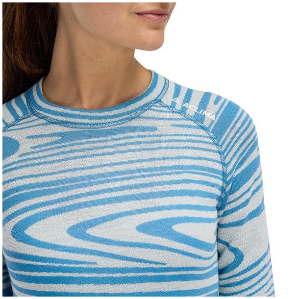 Aclima WarmWool Motion Crewneck W Niagara Motion