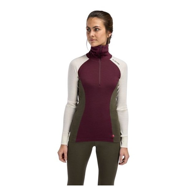 Aclima WarmWool Polo W Fig/Tarmac/Nature